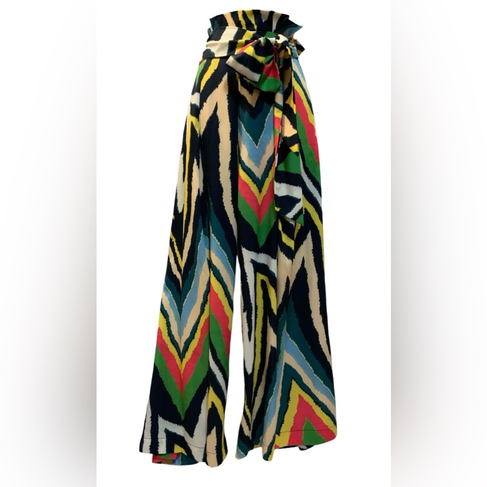 Gracia Women’s Wide-Leg Abstract Print Pants - Picture 7 of 7